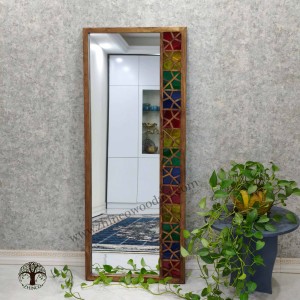 آینه قدی سنتی گره چینی یک طرفه