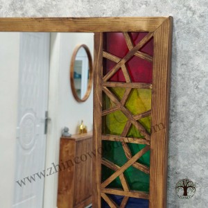آینه قدی سنتی گره چینی یک طرفه