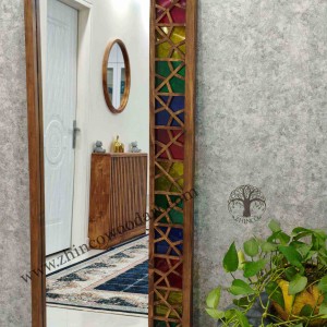 آینه قدی سنتی گره چینی یک طرفه