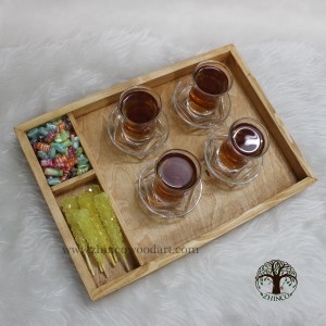 سینی چوب با رنگ گیاهی