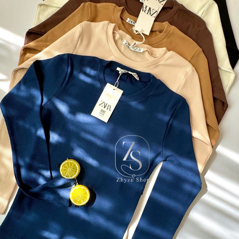 بلوز یقه گرد آستین بلند زارا کد ۳۱۵