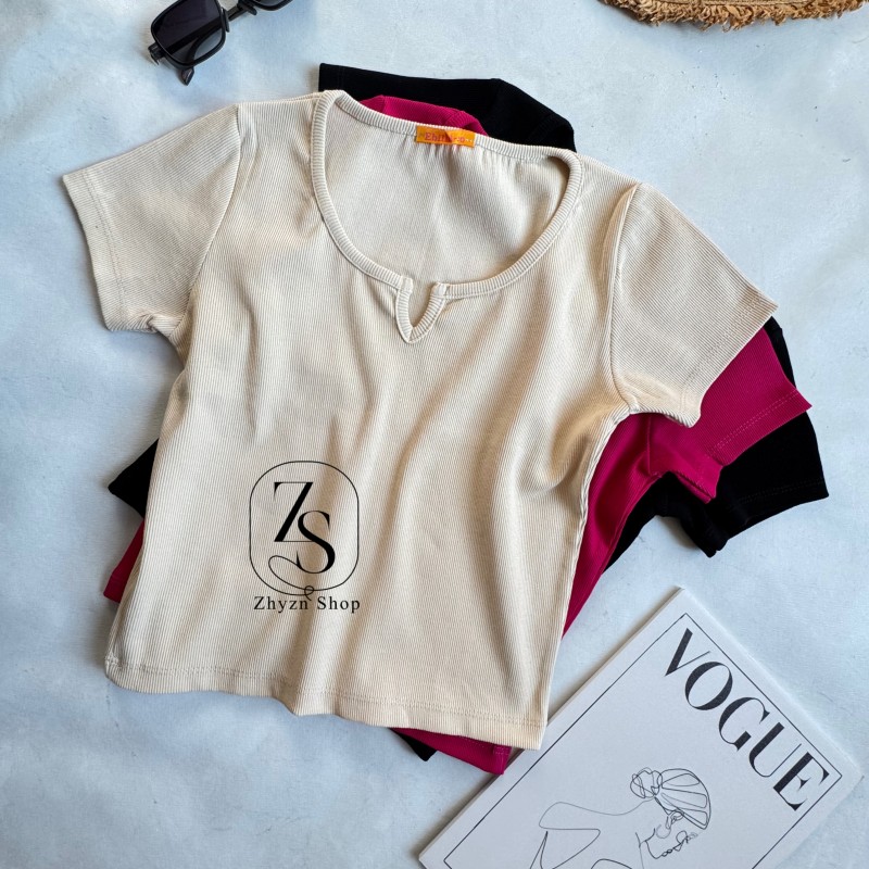 کراپ تیشرت یقه هفت کد ۳۵۷