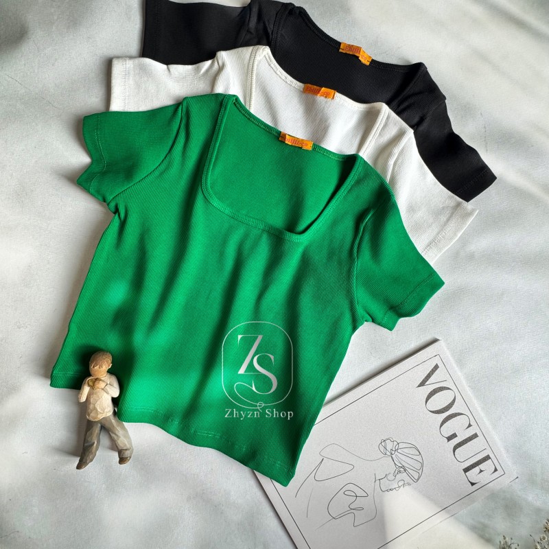 کراپ یقه خشتی رنگی کد ۳۶۱