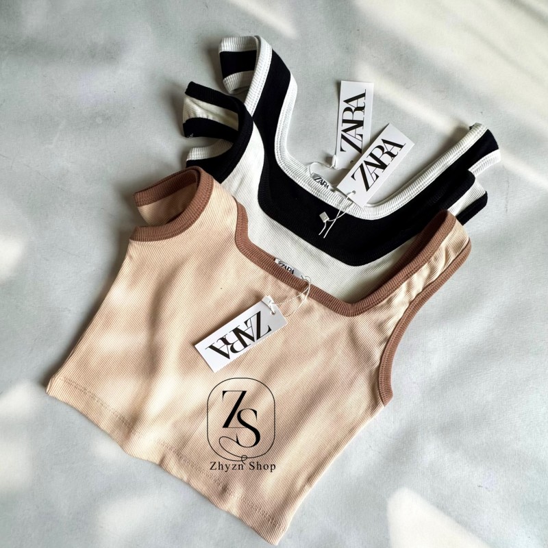 کراپ یقه خشتی  زارا کد ۳۶۷ (یقه نواری)