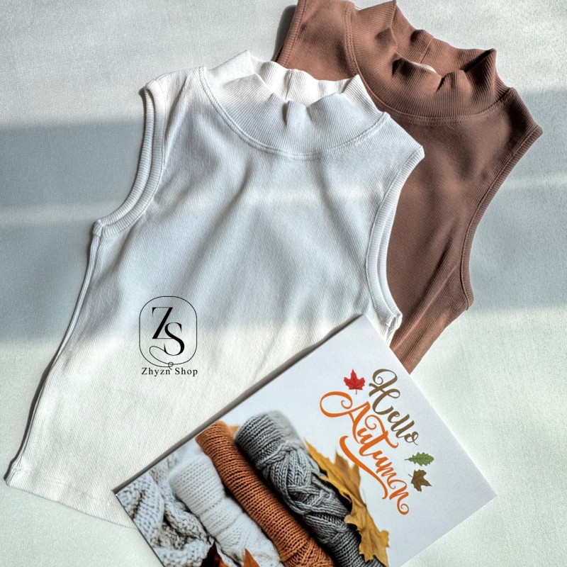 تاپ کشبافت یقه ایستاده کد ۱۰۷