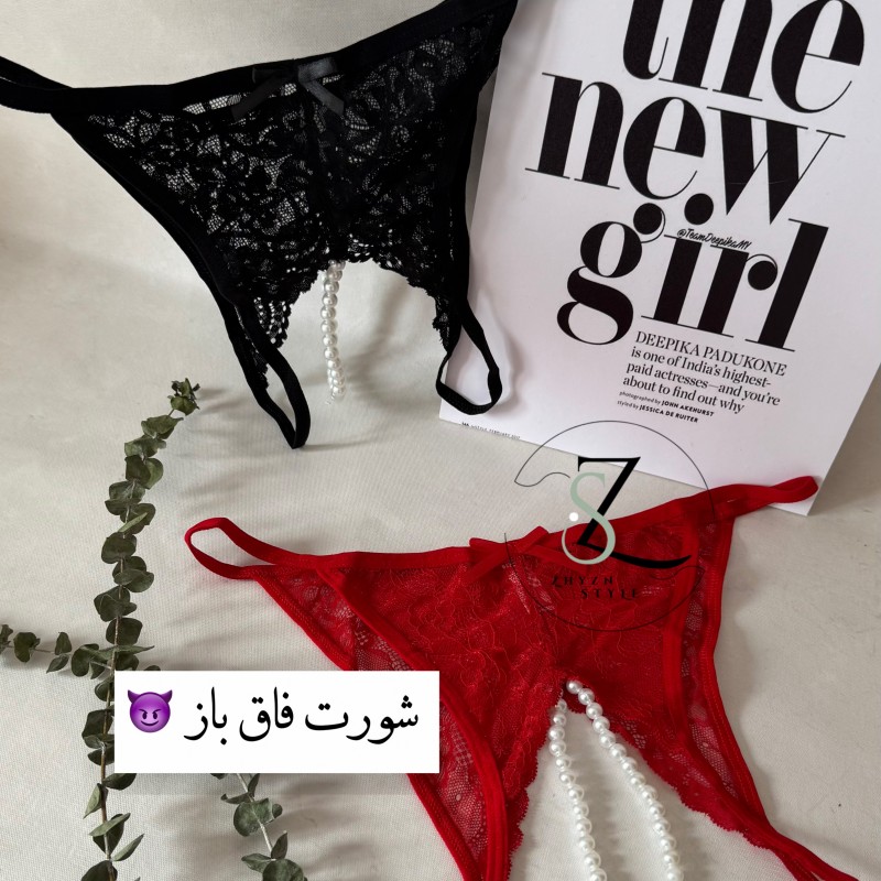 شورت فاق باز مرواریدی JIMO کد ۱۰۹۷