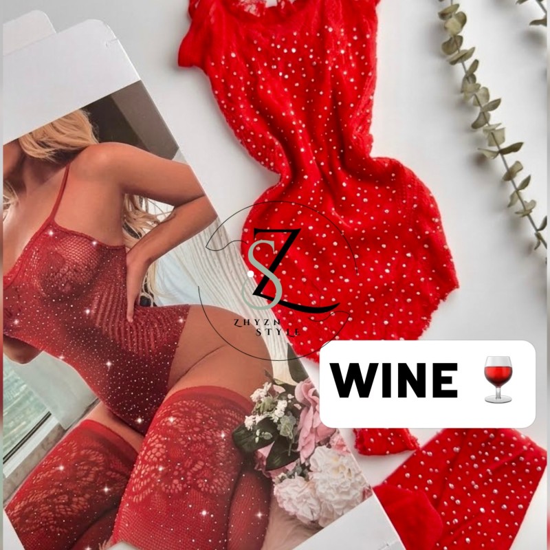 بادی فیشنت جورابدار Wine🍷
