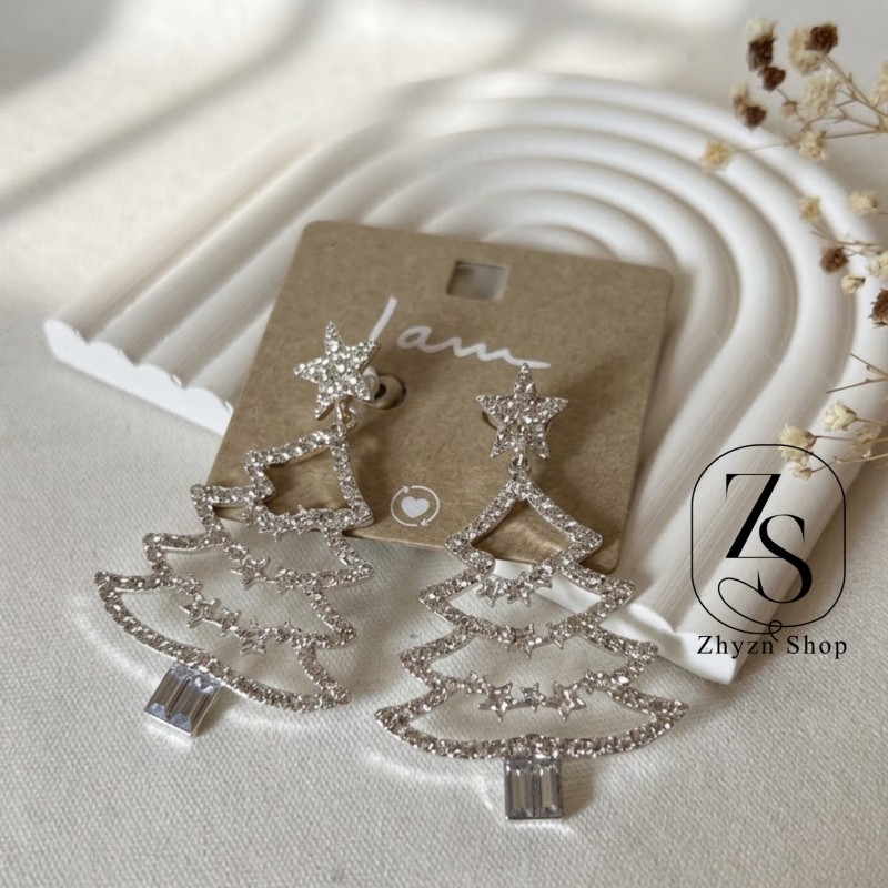 گوشواره درخت کریسمس 🎄 برند accessories و i am