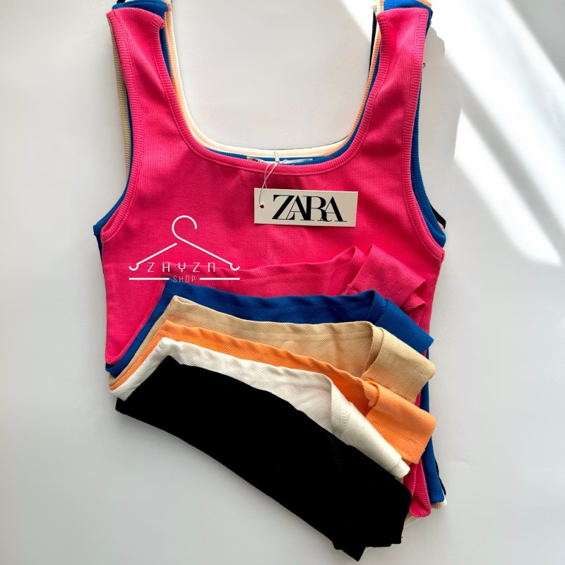 بادی یقه خشتی بدون استین زارا کد ۱۱۰