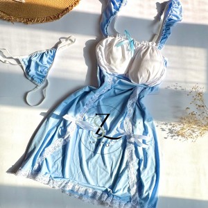 لباسخواب پرنسسی آبی کد ۱۰۴۹