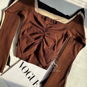 کراپ جلو کشدار آستین کلوش کد ۴۴۰