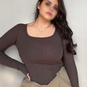 کراپ یقه خشتی هلال  کد ۴۳۲