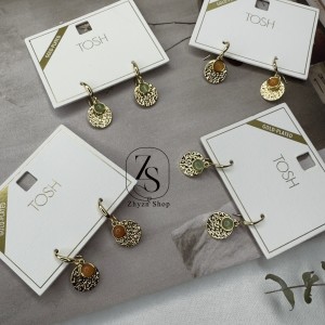 گوشواره وارداتی گلدن دراپ برند TOSH