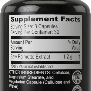 مکمل ساو پالمتو Afterave Essentials اصل ۵۰۰ میلی‌گرم برای پروستات و ریزش مو