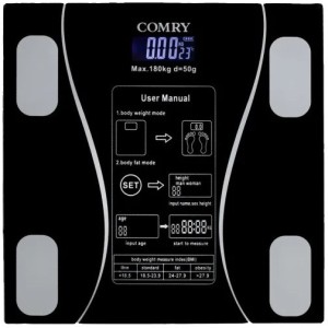 ترازو دیجیتال کمری مدل COMRY 01 ظرفیت ۱۸۰ کیلوگرم