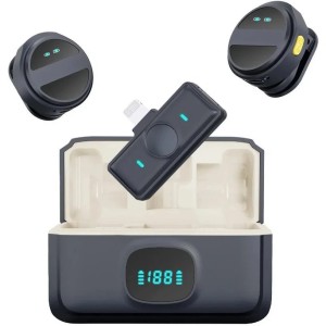 میکروفون یقه ای بی سیم مدل SX21 دو کاربره