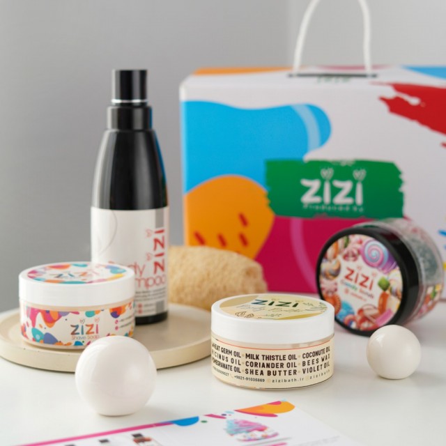 پک حمام زی زی مدل آبرنگ