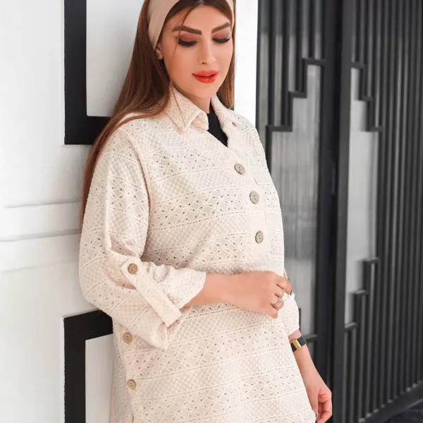 شومیز مانتویی زنانه مدل بغل‌دکمه