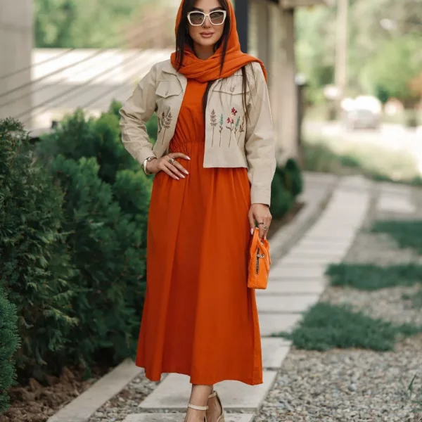 کت سارافون گلدوزی زنانه مدل شیوا