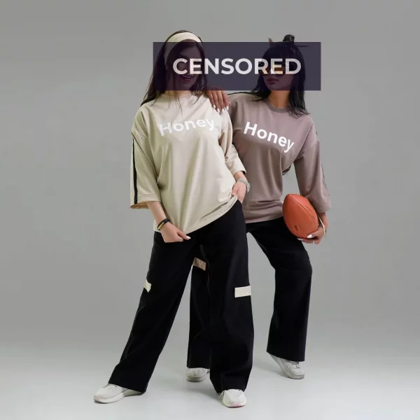 ست ترکیبی کتان کش گلکسی مدل Honey