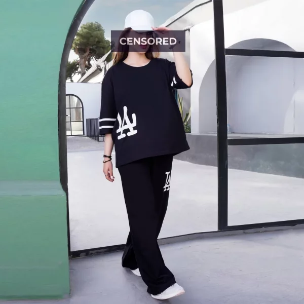 ست راحتی زنانه LA پنبه‌ای