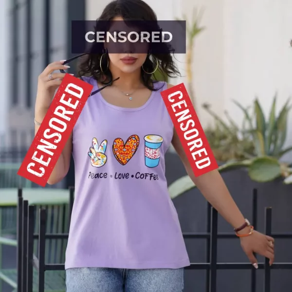 تاپ زنانه حلقه ای طرح 3 گانه