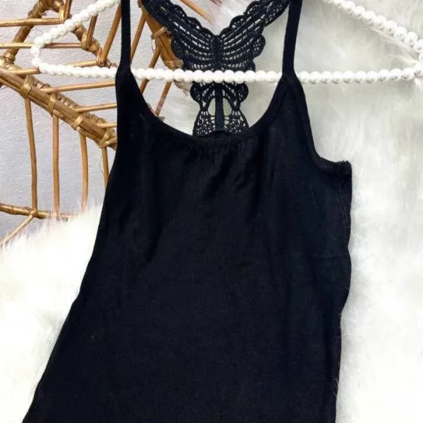 تاپ زیر کتی نگینی ( سفید و مشکی )