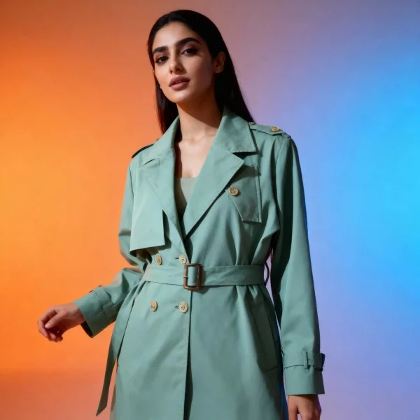 بارانی یقه انگلیسی مدل لئون