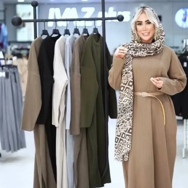 ماکسی بافت زنانه مدل لینا