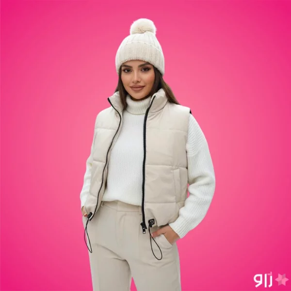 پافر کراپ زنانه مدل رستا