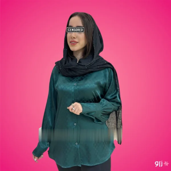 شومیز ساتن مدل لایرا