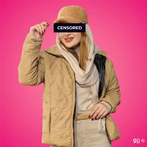 کاپشن زنانه امبردی مدل مانا