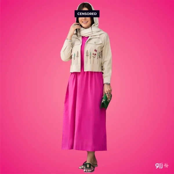 کت سارافون گلدوزی زنانه مدل شیوا