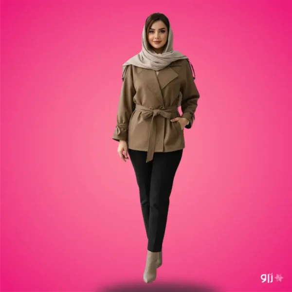 کت کراپ کتان مدل دایانا