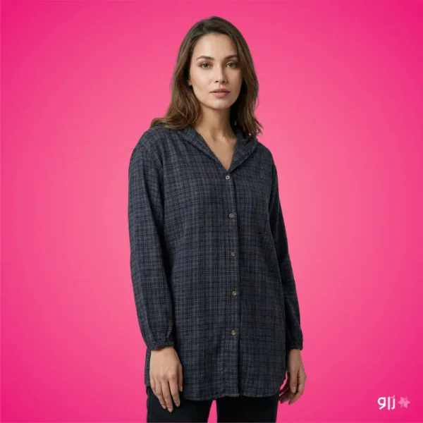 شومیز قاپک دار مدل راستین