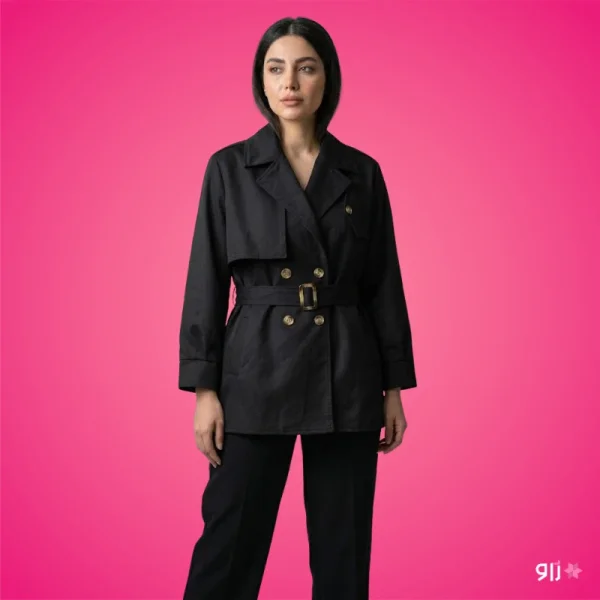 بارانی یقه انگلیسی مدل لئون