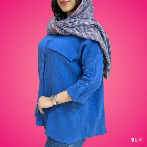 شومیز دبل فیس زنانه مدل رامون