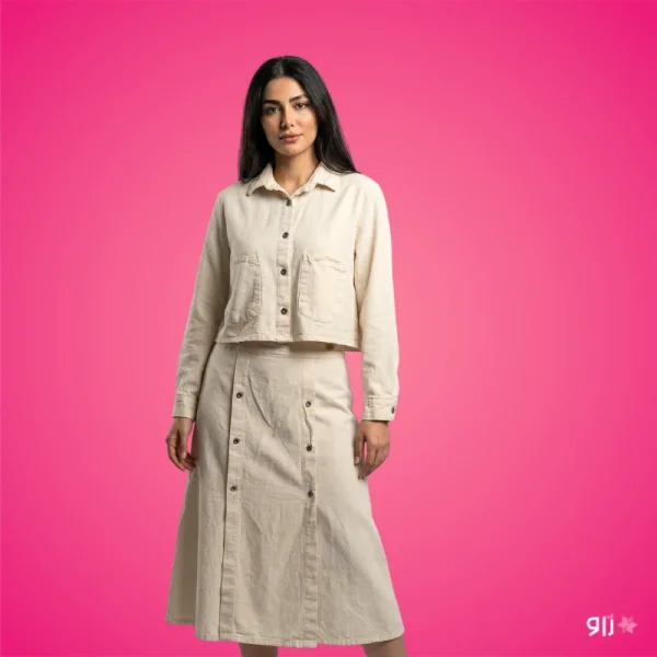 کت کراپ و دامن زنانه مدل الیسا