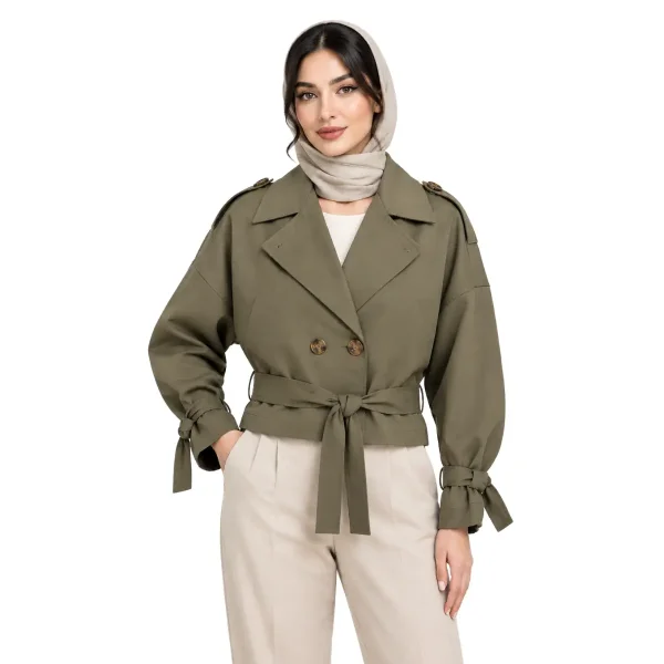 کت کراپ کتان زنانه مدل دایانا