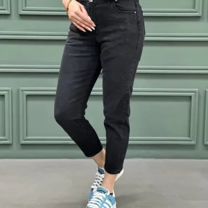 شلوار لی مام زنانه زغالی