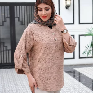 شومیز مانتویی زنانه مدل بغل‌دکمه