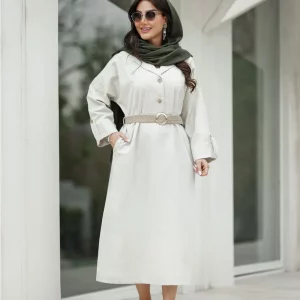 کفتان با کمربند کنفی