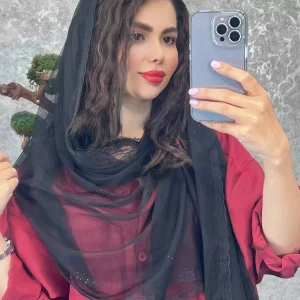 شال تور پاپیون نگین مشکی