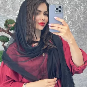 شال تور پاپیون نگین مشکی