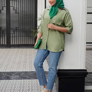 شومیز تک جیب تزئینی
