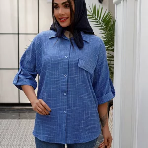 شومیز تک جیب تزئینی