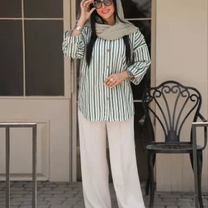 شومیز لینن رنگ پاستیلی