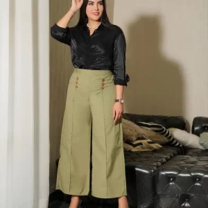 شلوار لینن نچرال مدل ۲ جیب پاگون