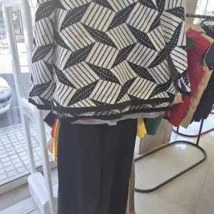 ست بافت زنانه مدل آجری