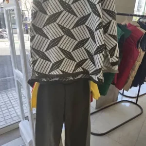 ست بافت زنانه مدل آجری